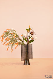 Serenova Glass Vase - Smoke