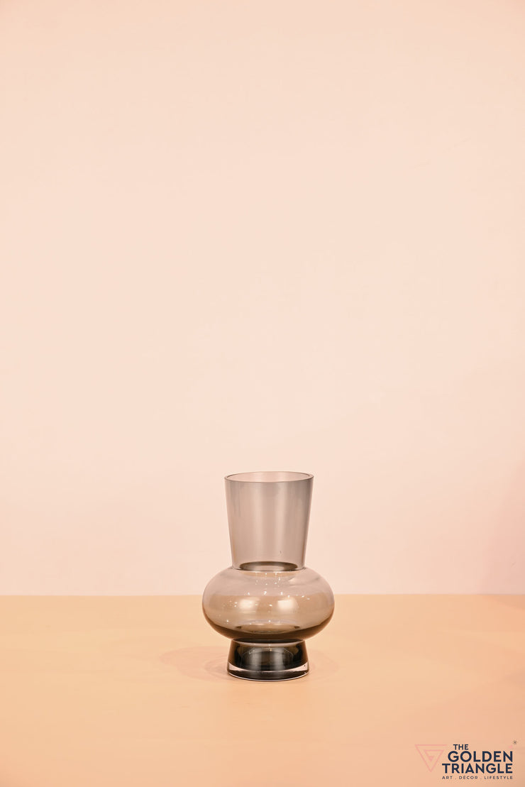 Arabelle Glass Vase - Smoke