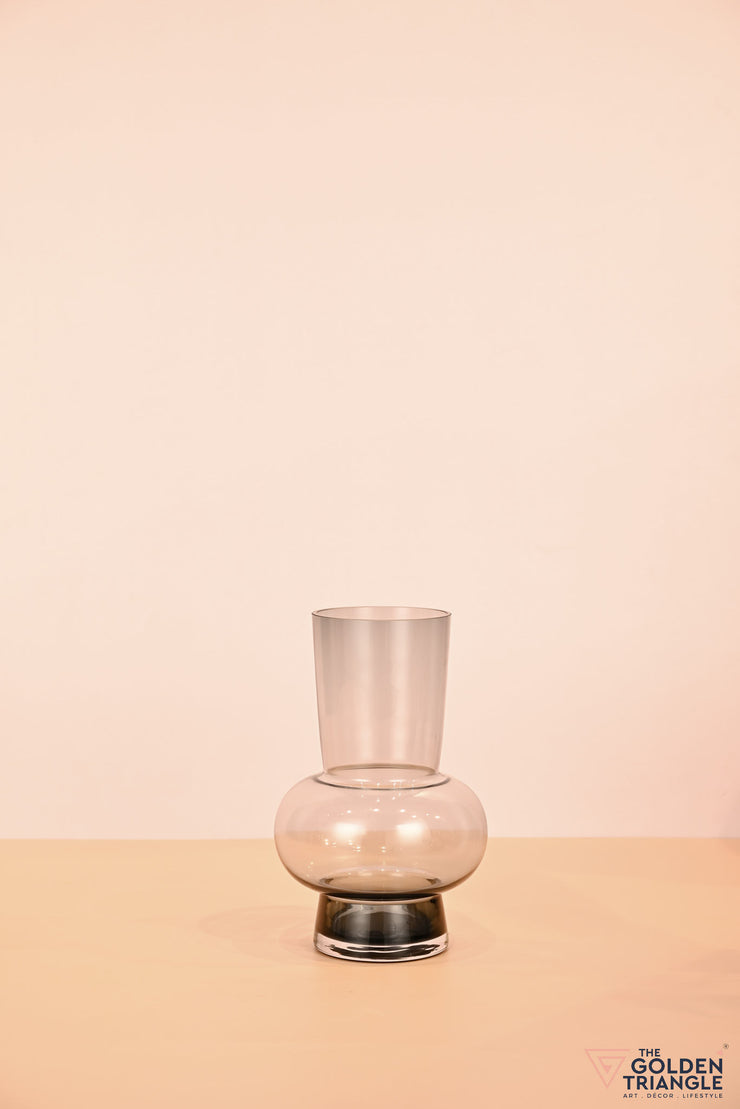 Arabelle Glass Vase - Smoke