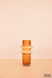Savannah Glass Vase - Amber