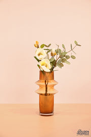 Savannah Glass Vase - Amber