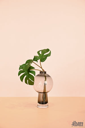 Belle Glass Vase - Smoke