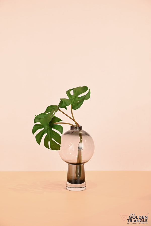Belle Glass Vase - Smoke