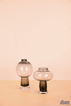 Belle Glass Vase - Smoke