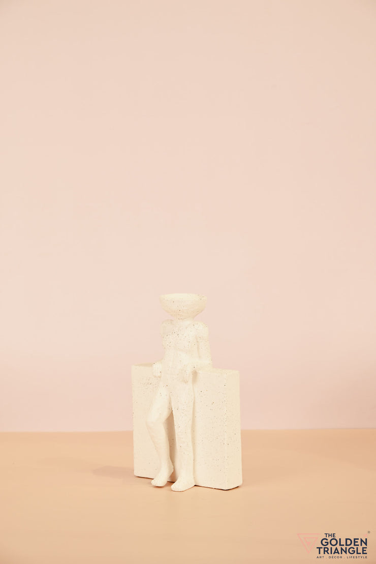 Weathered Wanderer Artefact - Standing - White