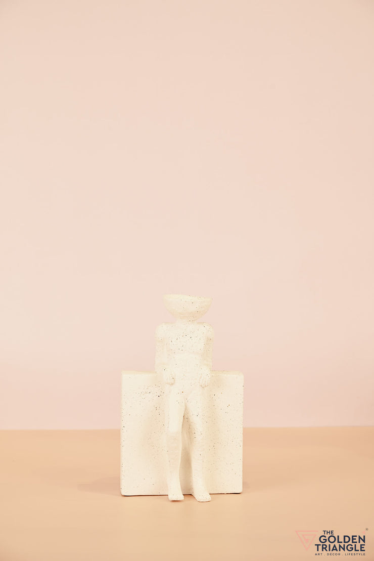 Weathered Wanderer Artefact - Standing - White