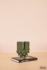 Spikelet Ceramic Vase - Green