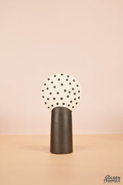 Art Deco Ceramic Vase - Polka Dots