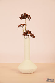 Yukata Ceramic Vase - White