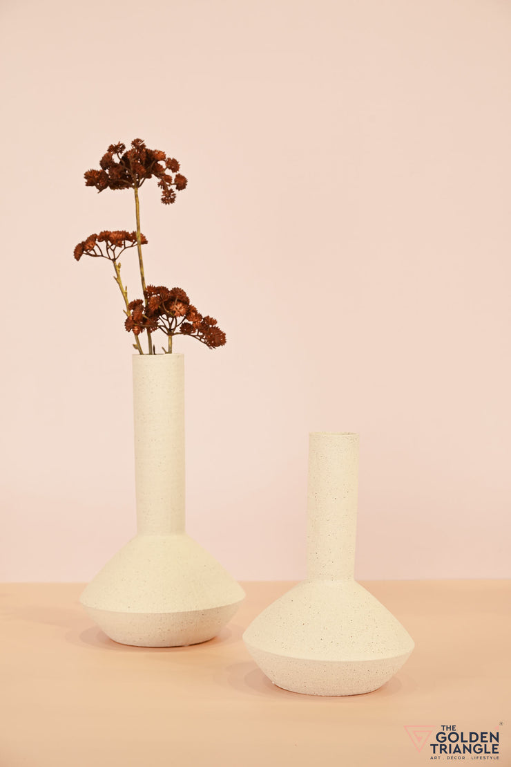 Yukata Ceramic Vase - White