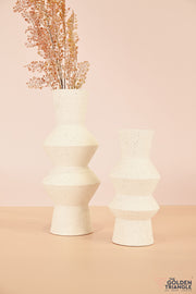 Kazuki Ceramic Vase - White