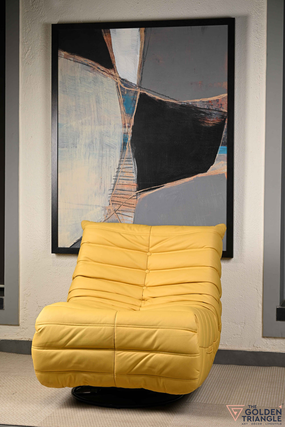 Infinita Swivel Recliner Lounger - Yellow