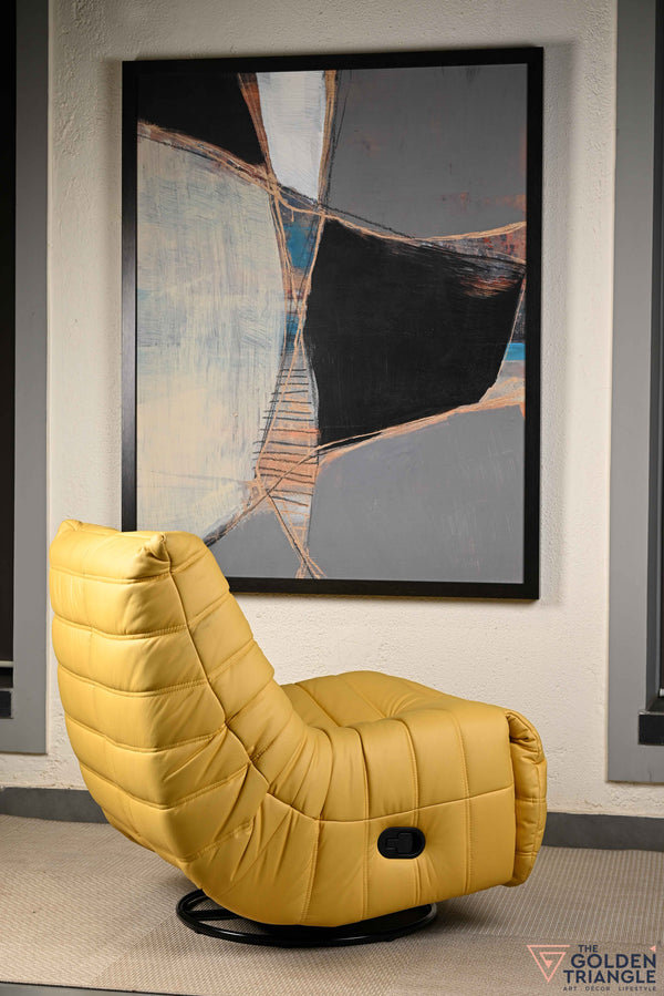 Infinita Swivel Recliner Lounger - Yellow