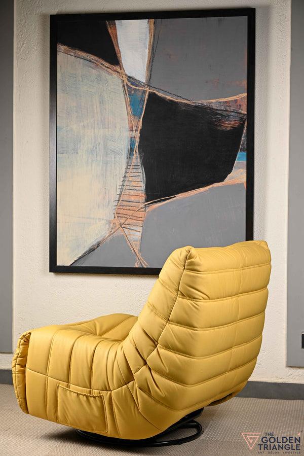 Infinita Swivel Recliner Lounger - Yellow