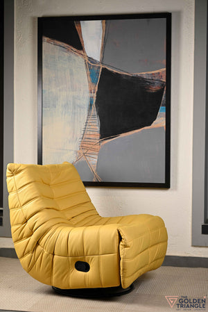 Infinita Swivel Recliner Lounger - Yellow