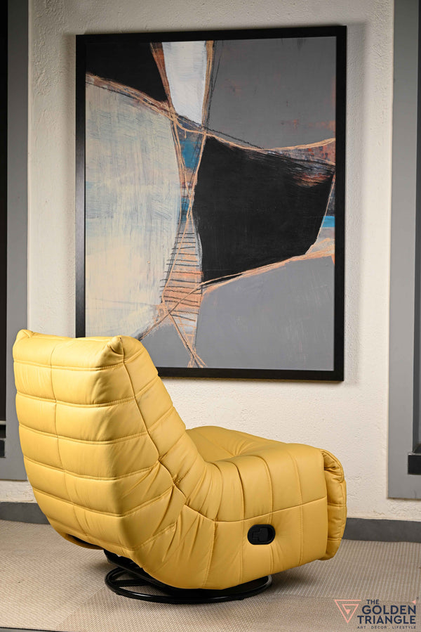 Infinita Swivel Recliner Lounger - Yellow