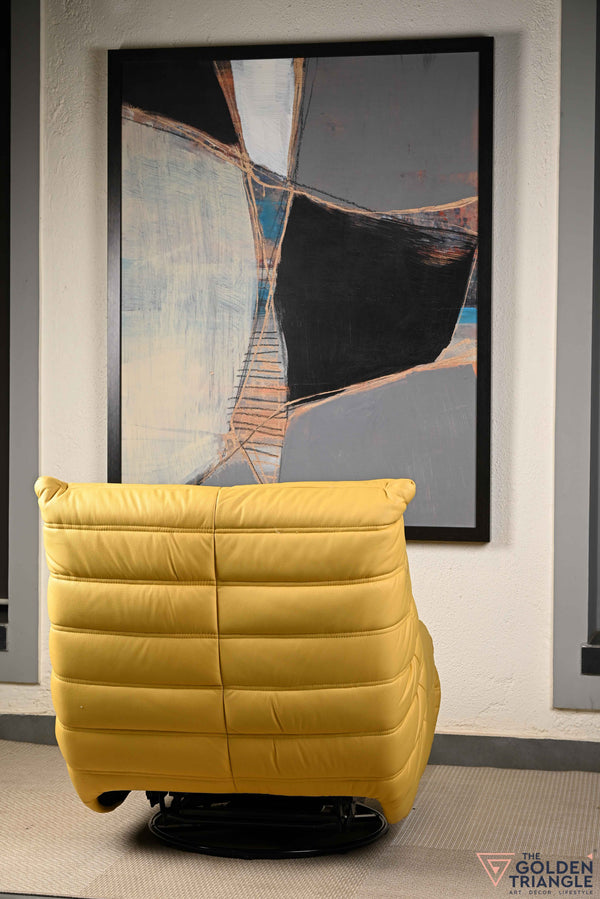 Infinita Swivel Recliner Lounger - Yellow