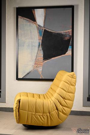 Infinita Swivel Recliner Lounger - Yellow