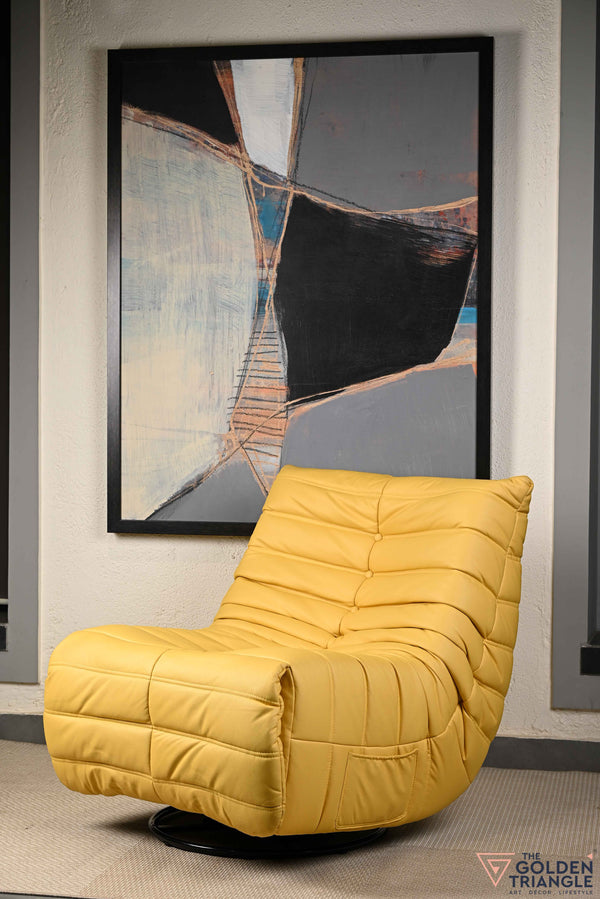 Infinita Swivel Recliner Lounger - Yellow