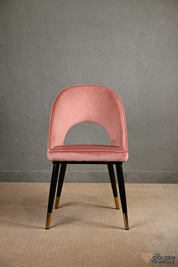 Sasha Suede Chair  -  Pink
