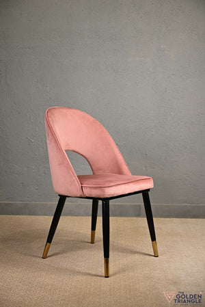 Sasha Suede Chair  -  Pink
