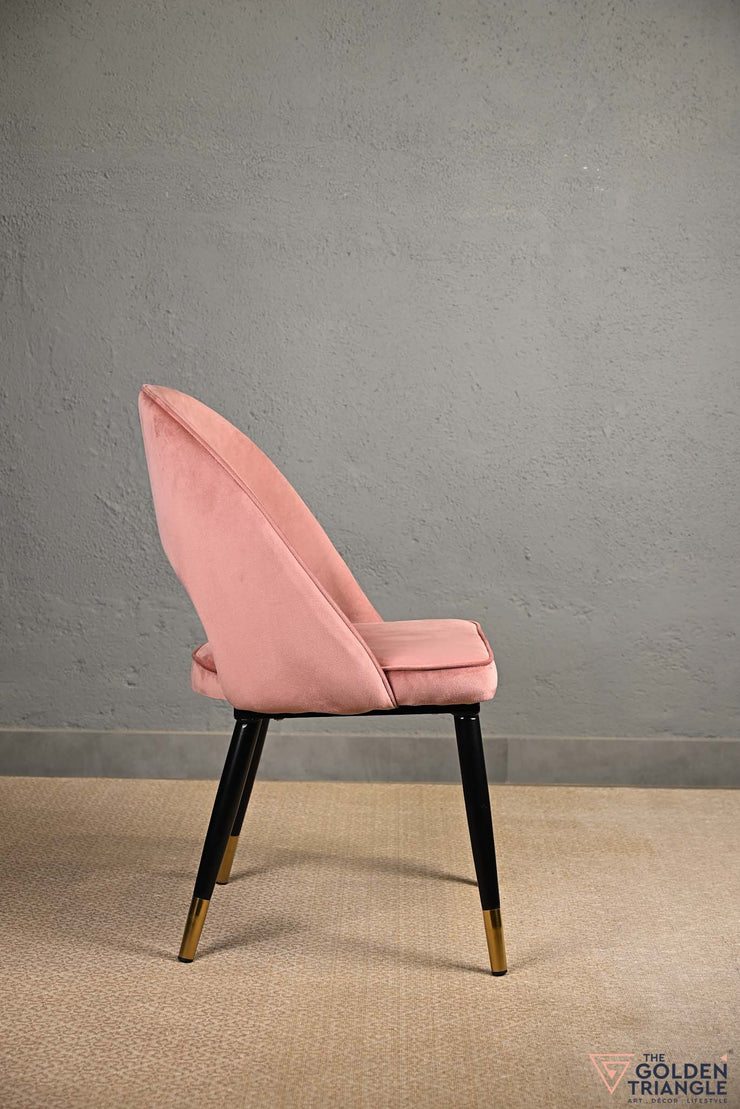 Sasha Suede Chair  -  Pink