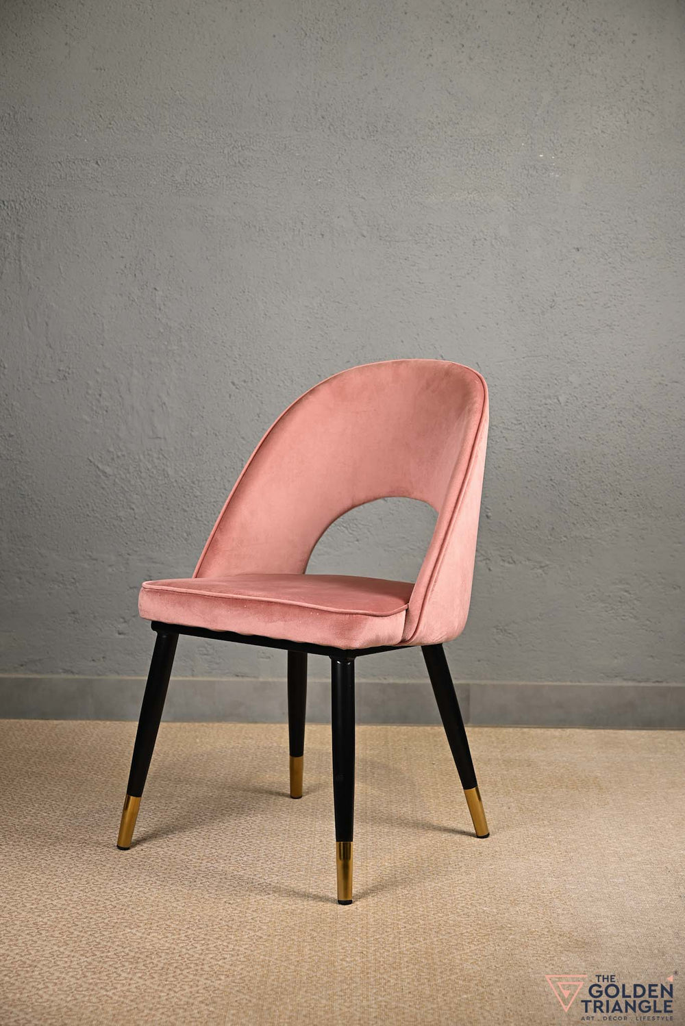 Sasha Suede Chair  -  Pink
