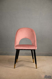 Sasha Suede Chair  -  Pink