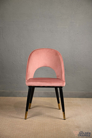 Sasha Suede Chair  -  Pink