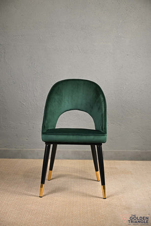 Sasha Suede Chair  -  Green
