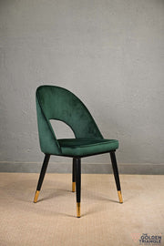 Sasha Suede Chair  -  Green