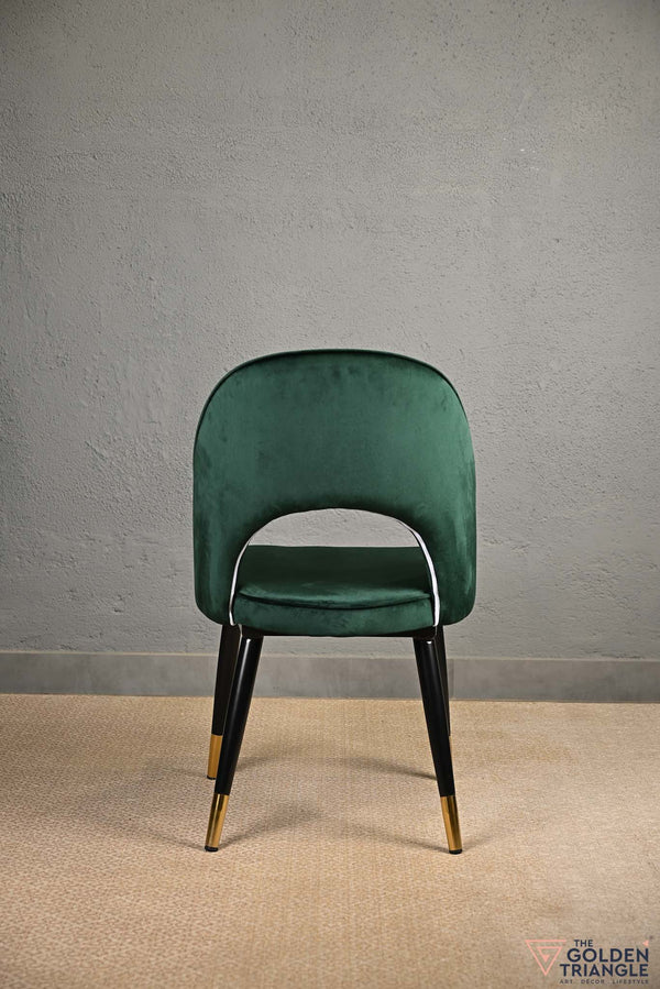 Sasha Suede Chair  -  Green
