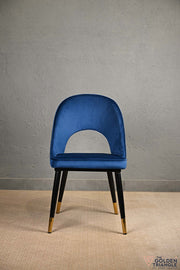 Sasha Suede Chair  -  Blue