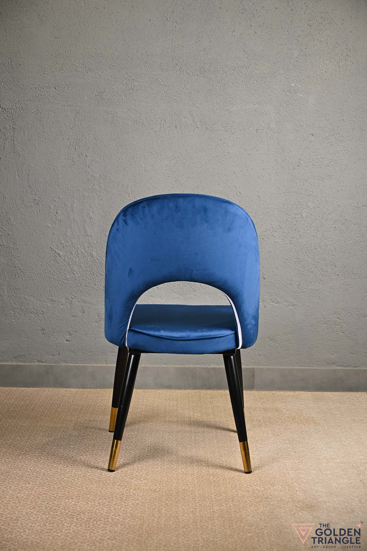 Sasha Suede Chair  -  Blue