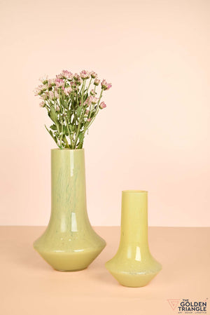 Spring Awakening Glass Vase - Yellow
