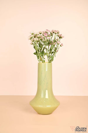 Spring Awakening Glass Vase - Yellow