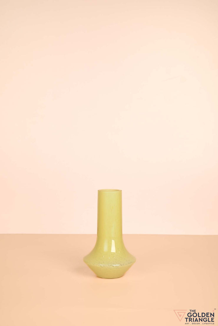 Spring Awakening Glass Vase - Yellow