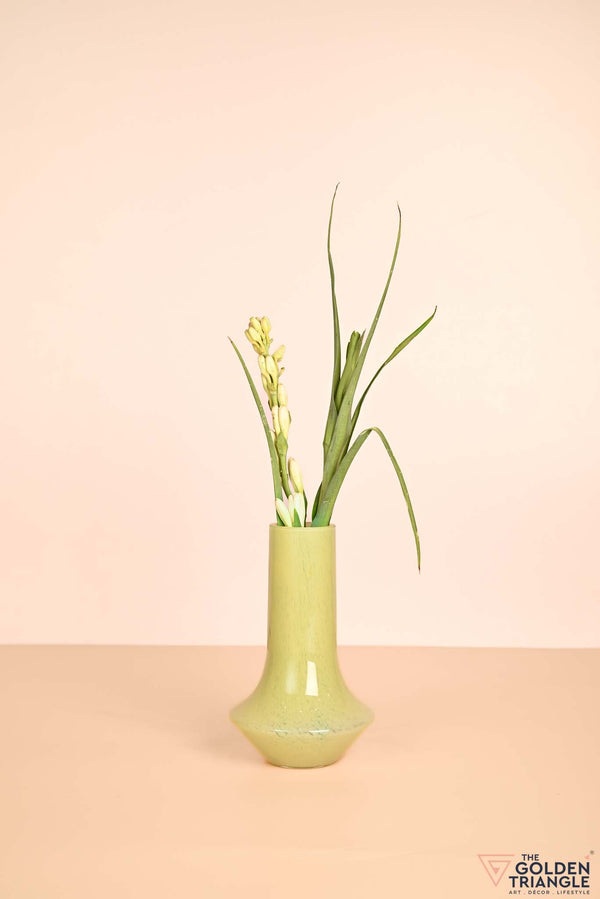 Spring Awakening Glass Vase - Yellow