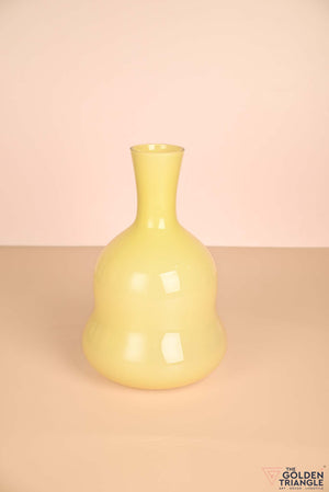Sunny Glass Vase - Yellow