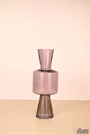 Blossom Glass Vase - Smoke