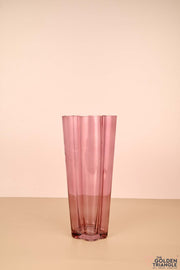 Rosie Tall Glass Vase - Pink