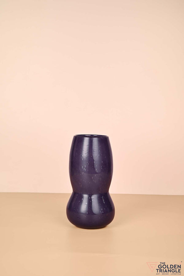 Springtime Sprig Glass Vase - Purple
