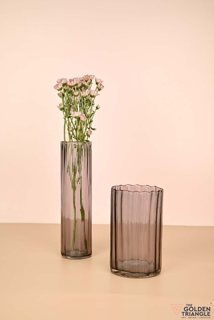 Splendor Fluted Glass Vase