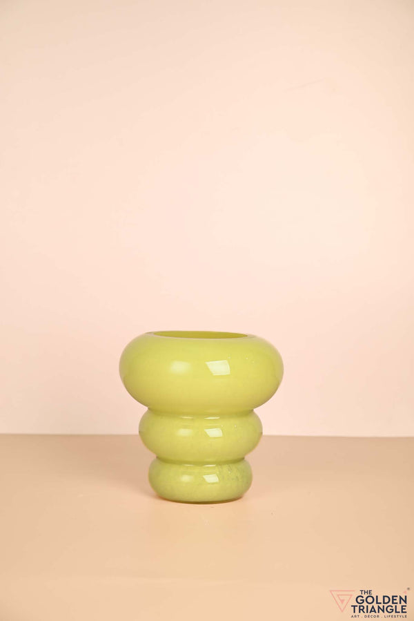 Sunny Daydream Glass Vase - Yellow
