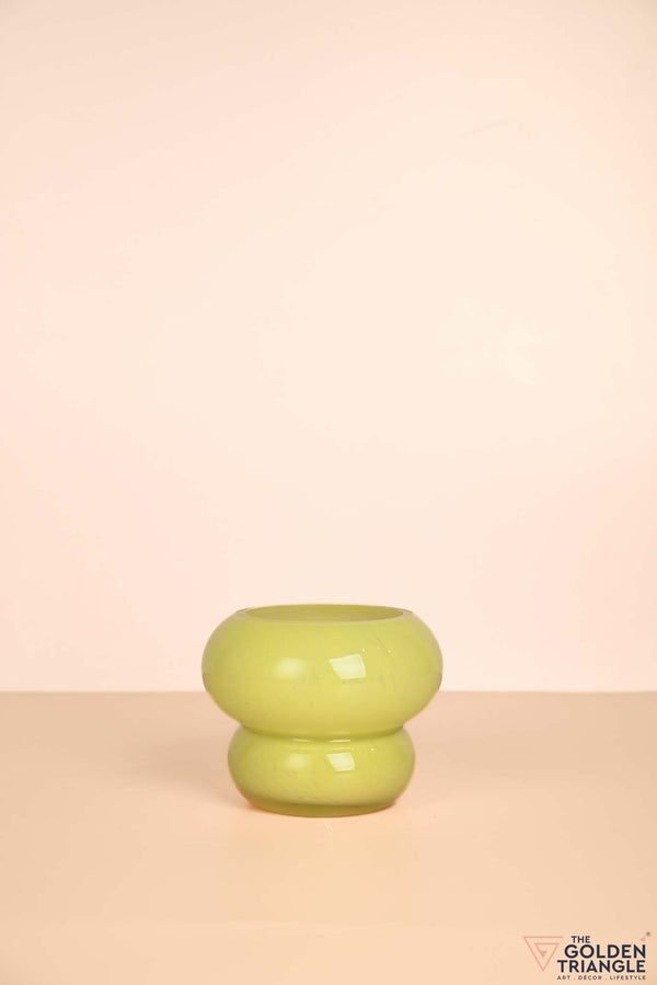 Sunny Daydream Glass Vase - Yellow