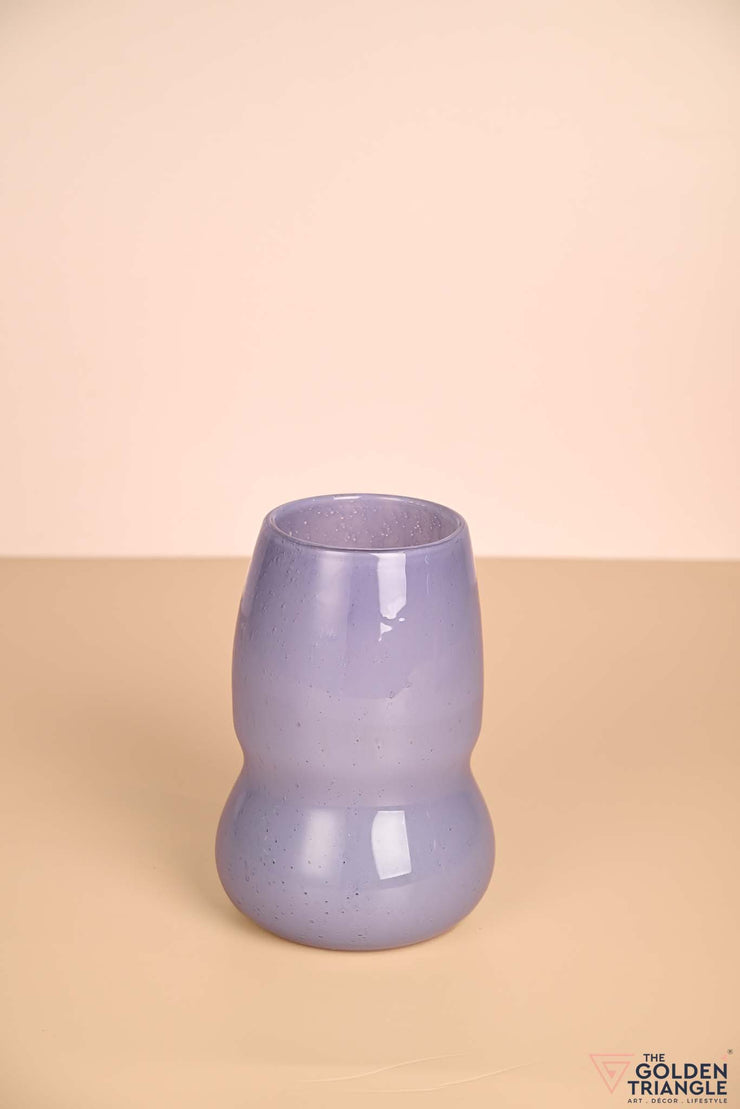 Springtime Sprig Glass Vase - Lavender