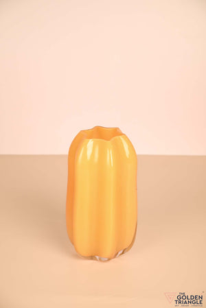 Sunny Daydream Glass Vase - Orange