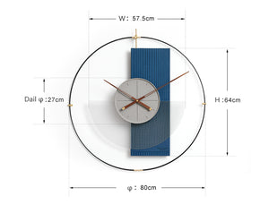 Mizpah Wall Clock - Blue