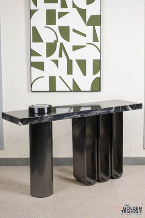 Florent Console Table - Gun Metal