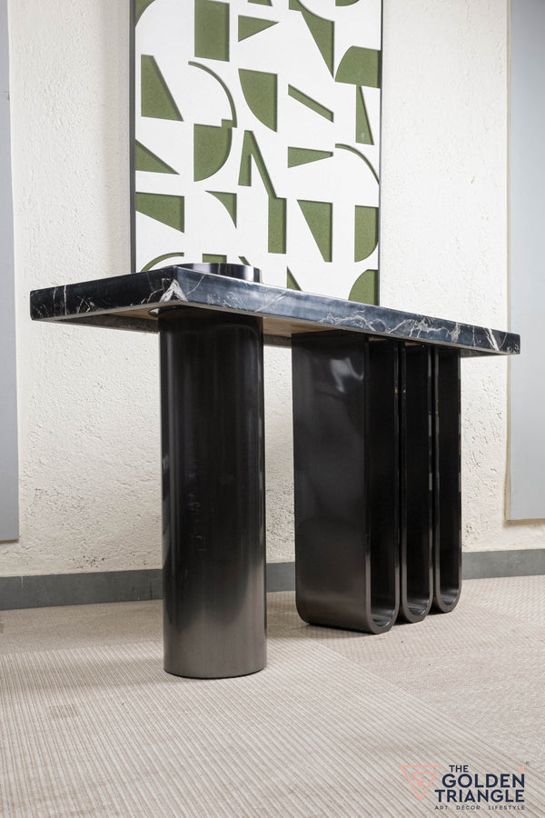 Florent Console Table - Gun Metal